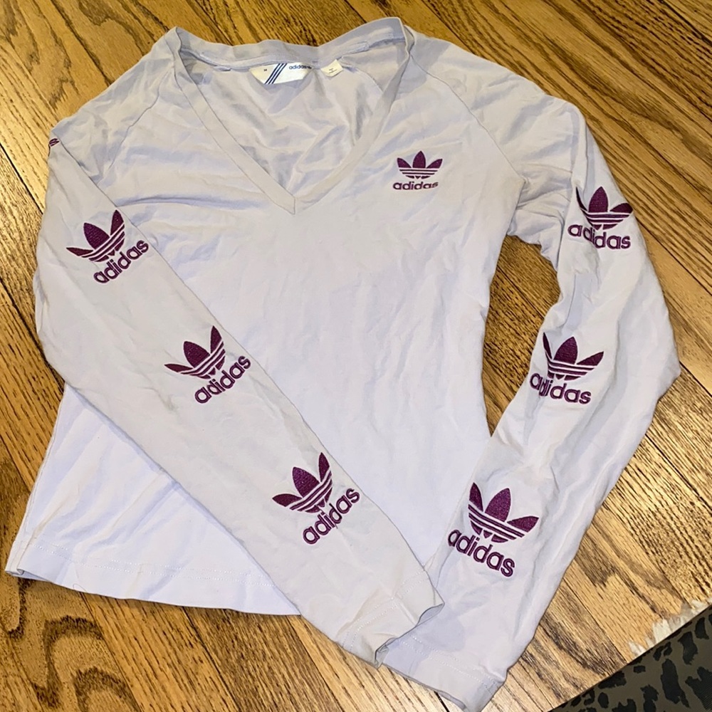 Adidas original lilac purple athletic shirt !